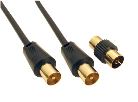 Cables Direct 2TV-10BK coaxial cable 10 m Black