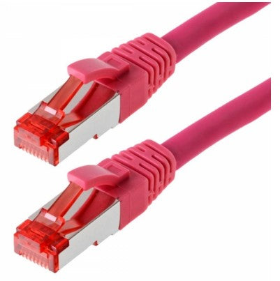 Helos Cat 6 S/FTP 0.25 m networking cable Magenta Cat6 S/FTP (S-STP)