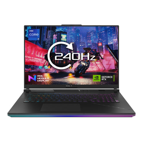 ASUS ROG Strix SCAR 18 G834JY-N6005W Laptop 45.7 cm (18") WQXGA Intel® Core™ i9 i9-13980HX 32 GB DDR5-SDRAM 2 TB SSD NVIDIA GeForce RTX 4090 Wi-Fi 6E (802.11ax) Windows 11 Home Black