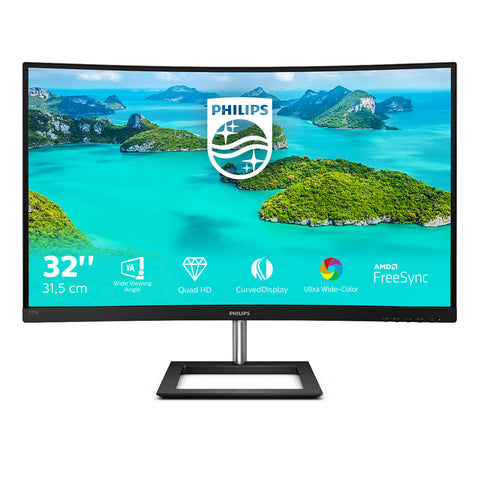 Philips E Line 325E1C/00 computer monitor 80 cm (31.5") 2560 x 1440 pixels Quad HD LCD Black