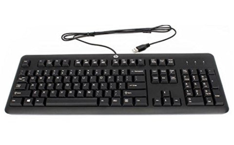 HP 672647-093 keyboard USB Norwegian Black