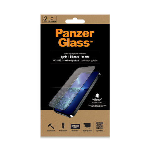 PanzerGlass ™ Anti-glare Displayschutzglas Apple iPhone 13 Pro Max | Edge-to-Edge