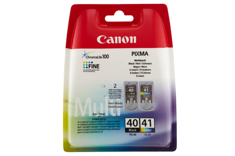 Canon 0615B036/PG-40CL41 Printhead cartridge multi pack black + color 16ml+12ml Pack=2 for Canon Pixma IP 1600/2200/2500/2600/MX 300