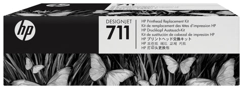 HP C1Q10A/711 Printhead + Ink cartridge Bk,C,M,Y 48ml Pack=4 for HP DesignJet T 520