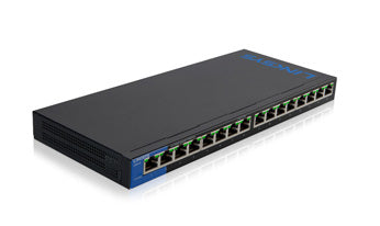 Linksys LGS116P-UK network switch Unmanaged L7 Gigabit Ethernet (10/100/1000) Power over Ethernet (PoE) Black