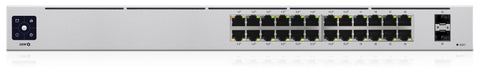 Ubiquiti UniFi 24-Port PoE Managed L2/L3 Gigabit Ethernet (10/100/1000) Power over Ethernet (PoE) 1U Silver