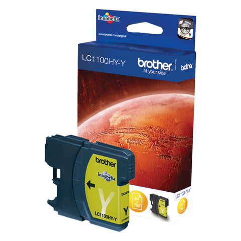 Brother LC-1100HYY Ink cartridge yellow high-capacity, 750 pages ISO/IEC 24711 10,1ml for Brother MFC 6490 C