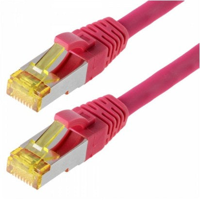 Helos Cat 6a S/FTP 5 m networking cable Magenta Cat6a S/FTP (S-STP)