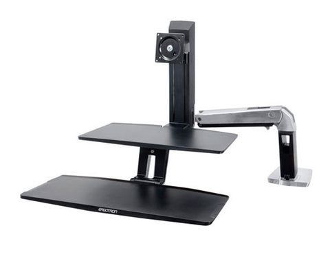 Ergotron WorkFit -A 61 cm (24") Black Desk