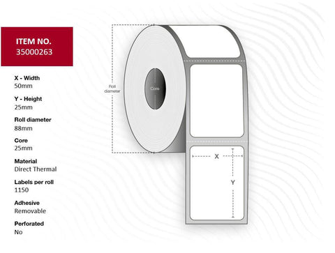 Capture 35000263 printer label White