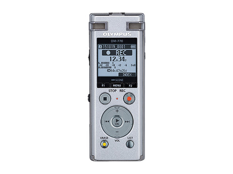 Olympus DM-770 Internal memory & flash card Silver