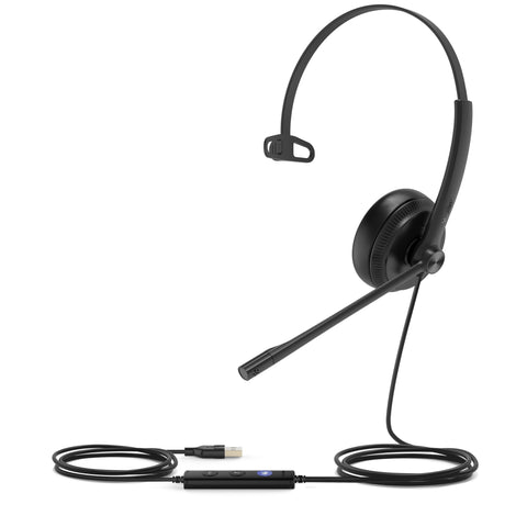 Yealink UH34 Mono Teams Headset Wired Head-band Office/Call center USB Type-A Black