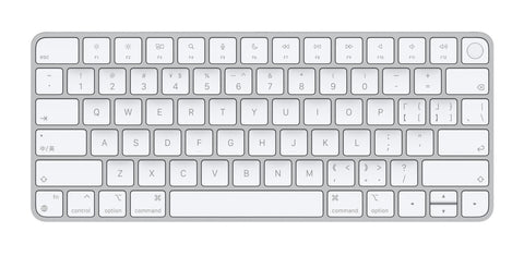 Apple Magic keyboard USB + Bluetooth Chinese Traditional Aluminium, White