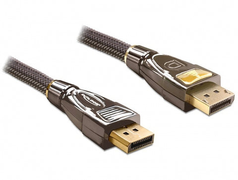 DeLOCK 82771 DisplayPort cable 2 m Black, Brown