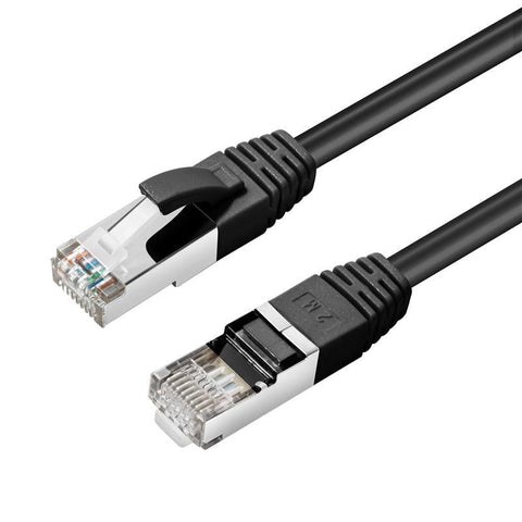 Microconnect MC-SFTP6A01S networking cable Black 1 m Cat6a S/FTP (S-STP)