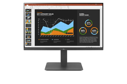 LG 24BR650B-C computer monitor 60.5 cm (23.8") 1920 x 1080 pixels Full HD LED Grey