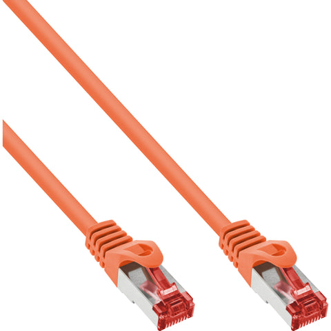 InLine Patch Cable S/FTP PiMF Cat.6 250MHz PVC copper orange 0.5m