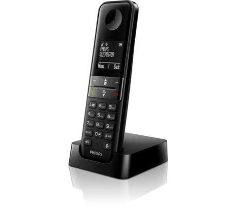 Philips D4701B DECT telephone Caller ID Black