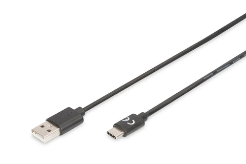 Digitus USB Type-C™ connection cable, Type-C™ to A