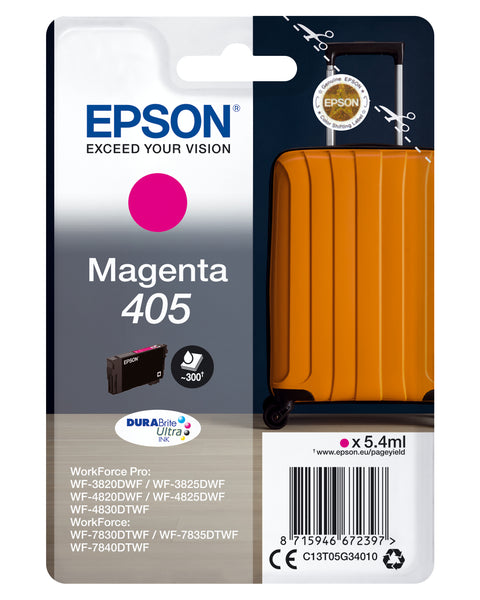 Epson C13T05G34010/405 Ink cartridge magenta, 300 pages 5,4ml for Epson WF-3820/7830