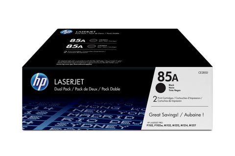 HP CE285AD/85A Toner cartridge black twin pack, 2x1.6K pages/5% Pack=2 for HP Pro P 1100