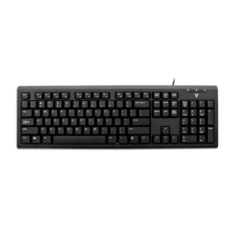 V7 USB/PS2 Wired Keyboard – US