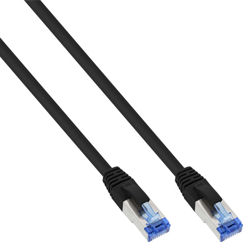 InLine Patch Cable S/FTP PiMF Cat.6A halogen free 500MHz black 2m