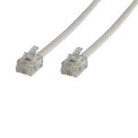 Microconnect RJ12/RJ12 5m White