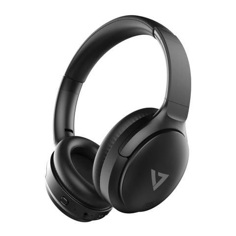 V7 HB800ANC headphones/headset Wireless Head-band Calls/Music USB Type-C Bluetooth Black