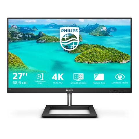 Philips E Line 278E1A/00 computer monitor 68.6 cm (27") 3840 x 2160 pixels 4K Ultra HD IPS Black