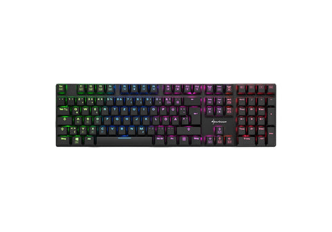 Sharkoon PureWriter RGB keyboard USB German Black