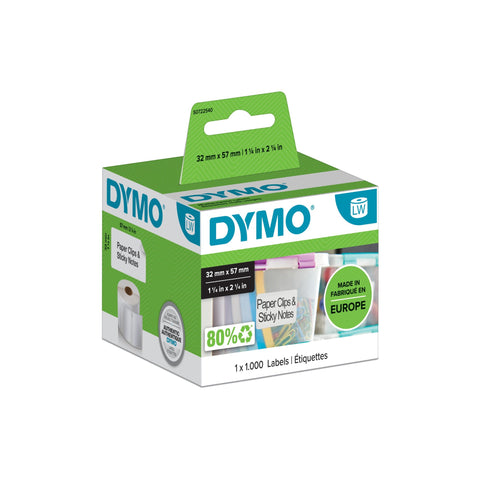 Dymo 11354/S0722540 DirectLabel-etikettes 57mm x32mm for Dymo 400 Duo/60mm