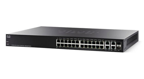 Cisco SF350-24P Managed L2/L3 Fast Ethernet (10/100) Power over Ethernet (PoE) Black