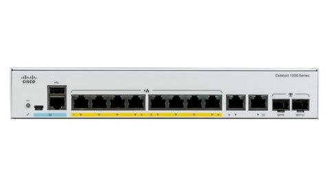 Cisco Catalyst C1000-8P-2G-L network switch Managed L2 Gigabit Ethernet (10/100/1000) Power over Ethernet (PoE) Grey