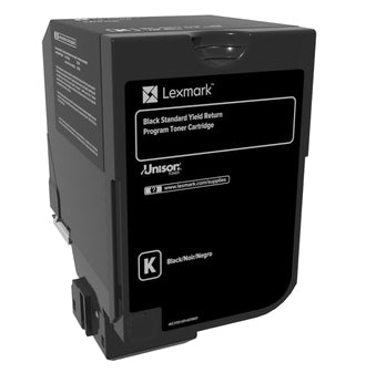 Lexmark 74C2SK0 Toner-kit black return program, 7K pages ISO/IEC 19798 for Lexmark CS 720/725/CX 725