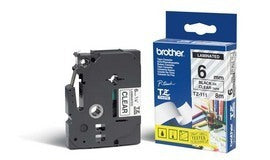 Brother TZE-111 DirectLabel black on Transparent Laminat 6mm x 8m for Brother P-Touch TZ 3.5-18mm/6-12mm/6-18mm/6-24mm/6-36mm