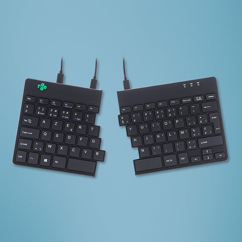 R-Go Tools Split R-Go Break ergonomic keyboard, AZERTY (BE), wired, black