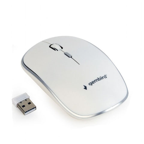 Gembird MUSW-4B-01-W mouse Ambidextrous RF Wireless Optical 1600 DPI