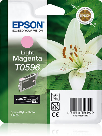 Epson C13T05964010/T0596 Ink cartridge light magenta, 520 pages 13ml for Epson Stylus Photo R 2400