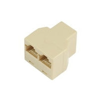 Microconnect RJ45-2xRJ45 F-F network splitter Beige