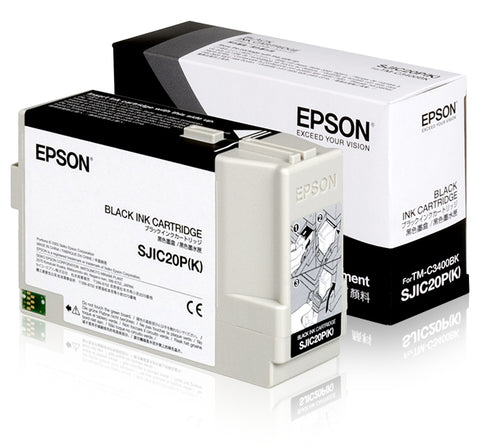 Epson C33S020490/SJIC-20-P-(K) Ink cartridge black 78,7ml for Epson TM-C 3400