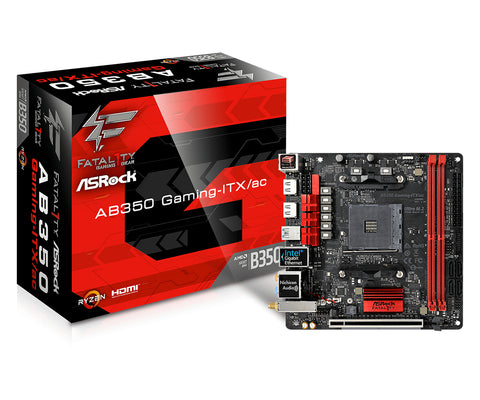 Asrock Fatal1ty AB350 Gaming-ITX/ac Socket AM4 mini ITX AMD B350