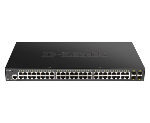 D-Link DGS-1250-52XMP network switch Managed L3 None Power over Ethernet (PoE) Black