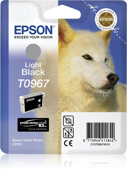 Epson C13T09674010/T0967 Ink cartridge light black, 6.21K pages 11,4ml for Epson Stylus Photo R 2880