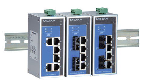 Moxa EDS-P206A-4PoE-T Unmanaged Power over Ethernet (PoE) Grey