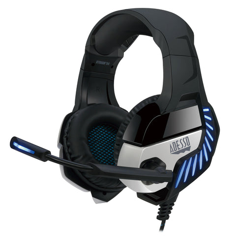 Adesso Virtual 7.1 Surround Sound Gaming Headphone/Headset with Vibration