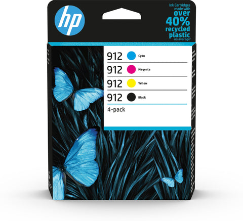 HP 6ZC74AE/912 Ink cartridge multi pack Bk,C,M,Y, 4x300 pages 17,08ml 8,3ml + 3x2,9ml Pack=4 for HP OJ Pro 8010/e/8020