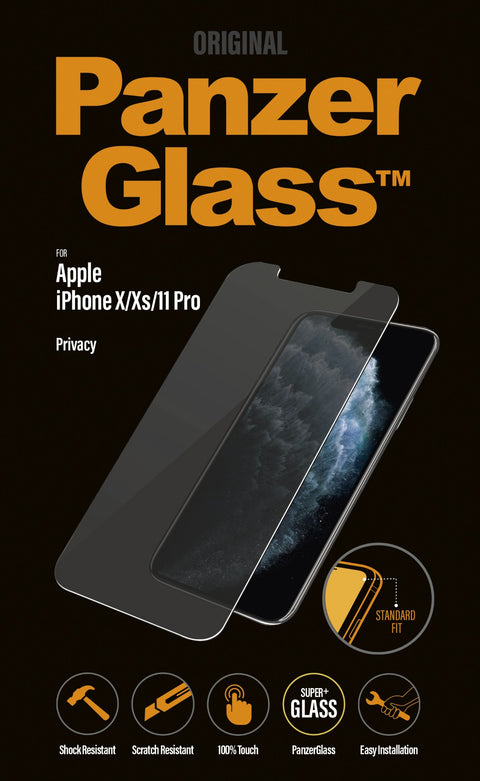 PanzerGlass ™ Privacy Screen Protector Apple iPhone 11 Pro | Xs | X | Standard Fit