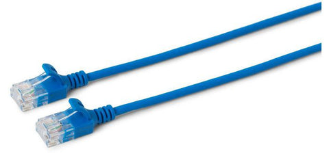 Microconnect V-UTP6A003B-SLIM networking cable Blue 0.3 m Cat6a U/UTP (UTP)