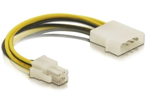 DeLOCK Cable P4 male > Molex 4pin male Multicolour 0.13 m